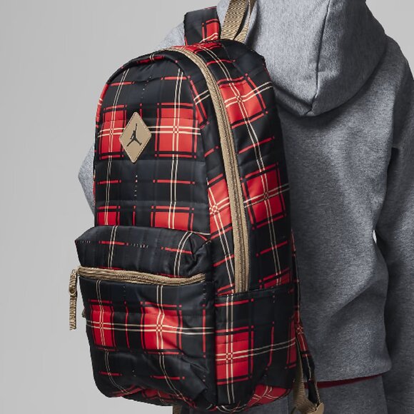 Jordan Jumpman Red and Black Quilted Backpack 19L - Picture 2 of 10